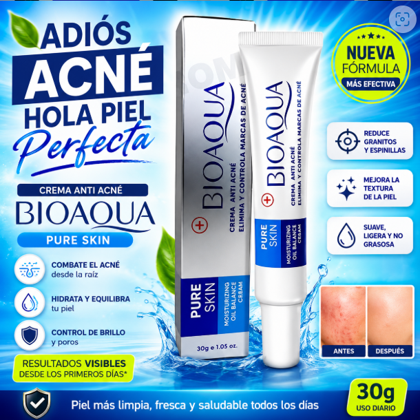 ✨ Recupera la Confianza en tu Piel: Bioaqua Pure Skin Acne Rejuvenation ✨