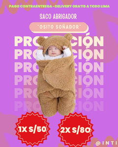 SACO ABRIGADOR "OSITO SOÑADOR"
