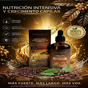 Samantha - Aceite de Nutrición Intensiva y Crecimiento Capilar Acelerado 💁‍♀️